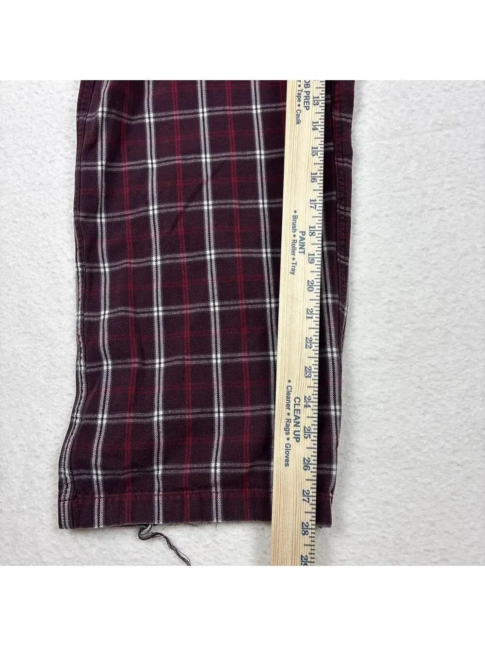 Vintage Abercrombie Fitch Pajama Pants Mens L Red Plaid Heavy Flannel Lounge